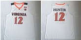 Virginia Cavaliers 12 DeAndre Hunter White College Basketball Jersey,baseball caps,new era cap wholesale,wholesale hats